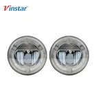 Vinstar 90MM 2Pcs Auto Front Bumper Light LED Fog DRL Daytime Running Lights for Nissan