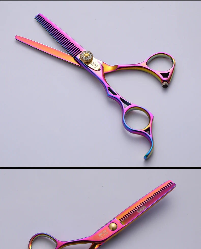 Fenice 5.5 inch Left Handed Pet Dog Grooming Scissors Set Animal Hair Shears Kit