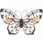 Shining Metal Iron Craft Butterfly Wall Decoration for Home Garden
