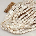 JC-1022 10-13mm Square shape natural freshwater pearls strand loose bead pearl string