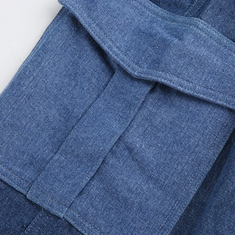 Factory Custom Womens Fashion Stitching Denim Jeans With Pockets Hip Hop Patchwork Straight Pants Jeans for Women