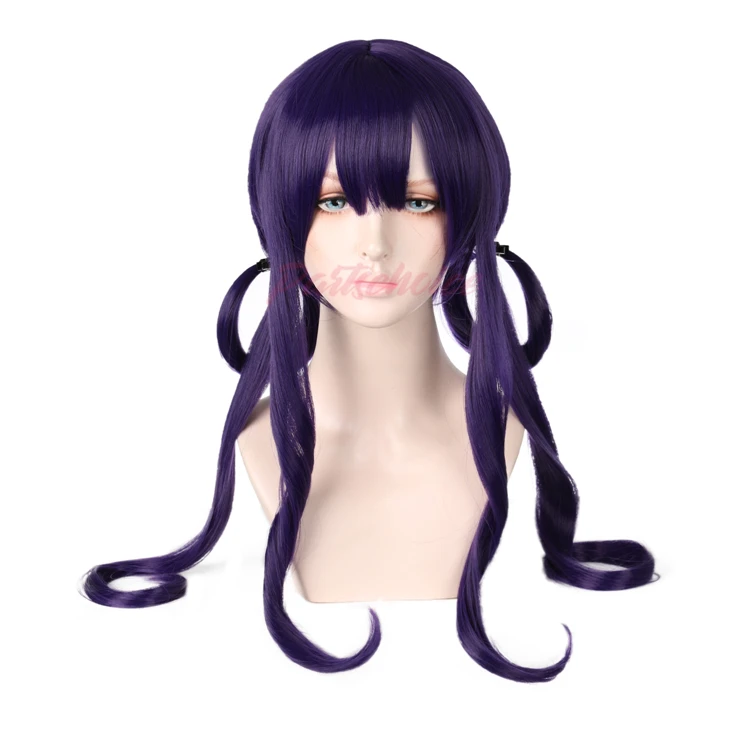 Bano A Hanako Kun Traje Cosplay Pelucas Mezclado Pelo Purpura Anillo De Forma Ligeramente Rizado Patillas Largas Buy Pelucas De Pelo Sedoso Recto Muy Largo Peluca De Pelo Rojo Marron Pelucas De Cabello