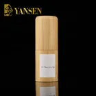 Custom bamboo pp cosmetic 50 ml facial cleanser hand lotion foam bottle