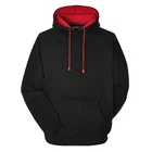 Wholesale Double Lined Plain Blank Pattern Man Hoodie