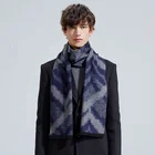 Fashion design brushed pure silk jacquard men scarf with tassels