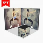Wholesale Adjustable Folding Double-Sided Backlight Pop Up Trade Show Display Stand Backdrop For Exhibit