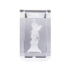 3d laser & engraved K9 crystal block paperweight gift blank crystal cube for engraving