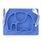 Flexible baby food spoon- bent baby feeding spoon and fork set