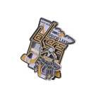 Ribbon Masonic Lapel Pins Printed Badges Enamel Custom Promotional Girl Light Round Clutch Badge Pin