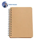 Kraft paper, brown paper notebook with spiral wired exercise book