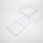 Hot sales transparent plastic wedding candy cookies packaging box plastic box small