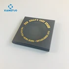 black paper with clear pvc window box hanging packaging sushi lid soap Hot stamping