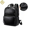 Wholesale custom logo men backpack luxury classic fashion business large capacity men leather casual backpack