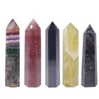 Crystal Tower Crystal Large Obsidian Quartz Points Black Crystal Obelisk Tower For Decoration