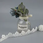 White Wedding XY10449-1 High Quality Polyester White Wedding Narrow Elastic Ribbon Lace Trim