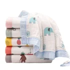 Towel Baby Blanket/Bath Towel 100% Cotton/Super Soft Gauze/ Natural Absorbent Muslin 6 Layer Warm