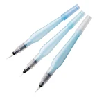3Pcs Watercolor Brush Set White Round Tip Nylon Artist Paint Brush Set Self Moistening Water Storage Pen