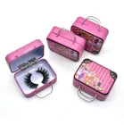Dropshipping popular cosmetic lashes boxes eyelash paper box packaging mink lashes package