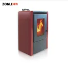 ZLKM06 6kw Automatic Economy Small Cast Iron Portable Auger Motor Pellet Stove