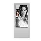 55inch outdoor digital signage floor stand LCD touch screen advertising display totem kiosk