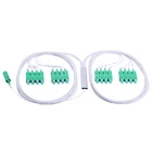 FTTH Mini Type PLC Splitter 1X8 1X16 SC APC LC UPC Micro Steel Tube Fiber 0.9 mm