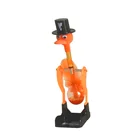 Educational Toy New Design Orange Glass Crafts Drinking Bird