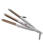 Hair Straightener Curler Waver Ceramic Coated Flat Iron Professional Travel 3 in 1 Hair Styler Waving Tool LED Display