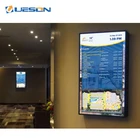 Indoor wall mounted wifi Android tv LCD digital signage touch screen monitor USB media player for advertising display kiosk
