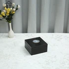 Luxury square wood box perfume mdf wooden box accessories