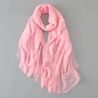 Soft Good Quality Plain Cotton 90*180 Scarf Hijab