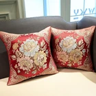 wholesale sofa decorative pillow case xiuhua embroidered decorative luxury silk cushion cover home decor