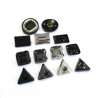 Shape Snap Button Customized Black Engrave Letters Logo Custom Shape Metal Fancy 4 Parts Pcs Snap Button For Shirts
