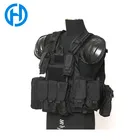 Military Paintball Security Black tactical vest armor
