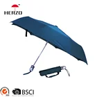 Herzo 2019 Rain Cheap Windproof Auto Open Close Promotional Travel Fashionable New Style 3 Folding Umbrella