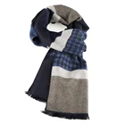 Genuine Silk Men Custom Scarf Printed Cotton for Winter