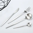 Customized logo knife spoon fork set stainless steel silverware cutlery set