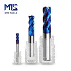 HRC65 metal cutting tools tungsten carbide end mill 4 flutes