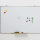 Magnetic dry erase white writing board teaching with aluminum frame ABS corner