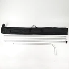 Professional manufacture aluminium display rack aluminium flag pole Feather flag pole price