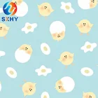 Fashion fabric cotton poplin C100% 40*40 133*72 120g digital print fabric for kids
