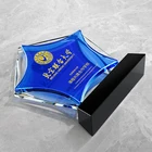 Trophy 3d Wholesale New Crystal Glass Trophy 3D Laser Engraved Handmade Craft Crystal Trophy Crystal Award