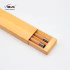 promotion 2020 new year best corporate box gift sets custom ECO bamboo pen with box logo