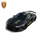 Wing Spoilers Rear Cheapest Price PPI Style R8 Carbon Fiber Rear Trunk Spoiler Wing For Au Di