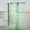 304 Stainless Steel Single Panel Glass Door Sliding Barn Modern Interior Doors(KT9001)