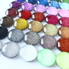 New Product Ideas 2020 Refrigerator Magnets 1.2 Inch Imported Sequins Decorative Glass Flashing Fridge