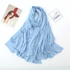 Newest Custom Hijab Yiwu Factory Wholesale Plain Jersey Stone Hijab Malaysia Arab Dubai Muslim Scarf
