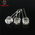 Epistar chip rohs through hole package type water clear 5mm Straw hat pink led
