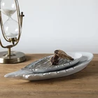 Nordic Style Wing Tray Handmade Resin Craft White Plate For Home Decoration