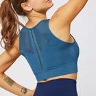 High Support Plus Size Ladies Compression Women Mesh Sports Yoga Fitness Running Crop Top Bra