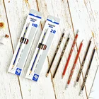 Hot Sale Hexagonal With Black Red Blue Stripping Soft Wood HB/2B Pencil For School